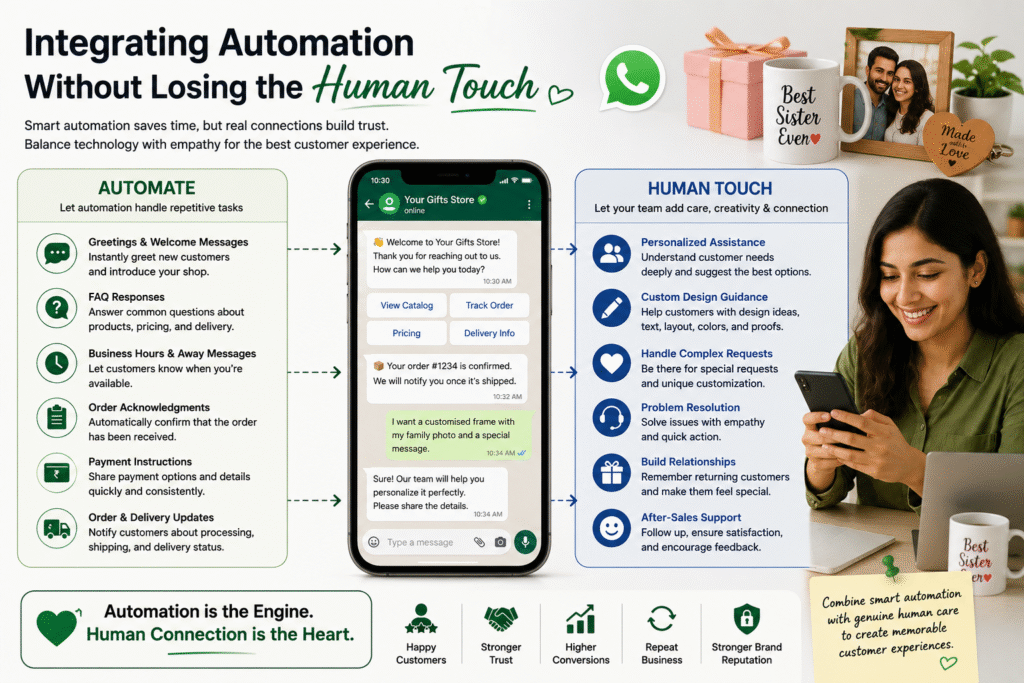 Building a Privacy-First WhatsApp Ordering System for a Personalised Gifts Business Personalized gift ordering through WhatsApp